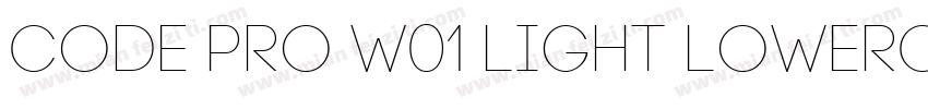 Code Pro W01 Light Lowercase字体转换